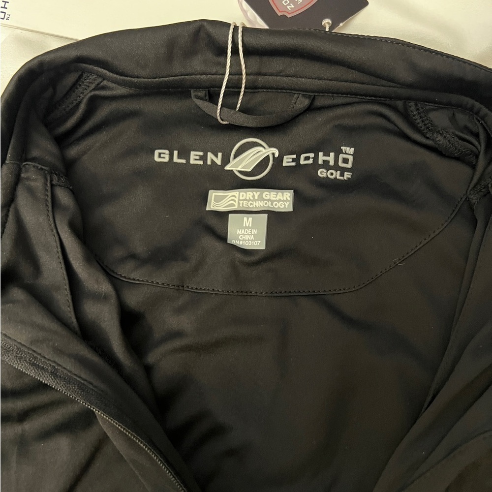 NWT Women’s Glen Echo Black Lightweight Quarter-Zip Golf Jacket Size Medium - Picture 3 of 3